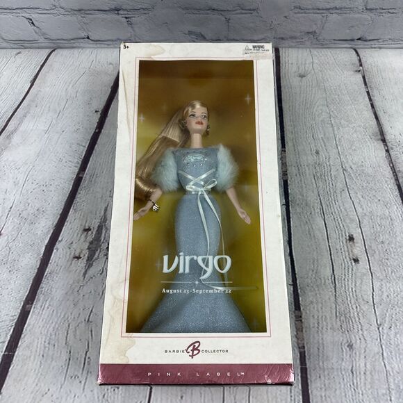 2004 VIRGO ZODIAC BARBIE COLLECTOR PINK LABEL DOLL MATTEL BLONDE - Picture 1 of 7